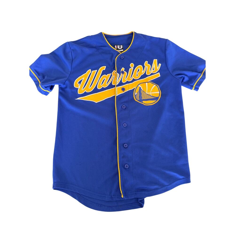 NBA Golden State Warriors Blue Button-Down Shirt